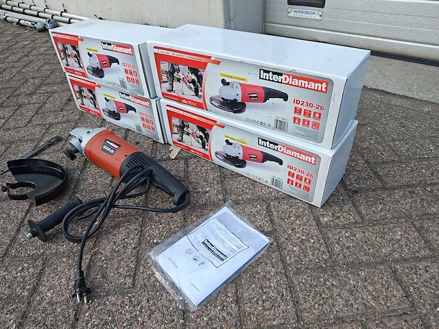 5x interdiamant - haakse slijpmachine 230mm - afbeelding 3 van  8