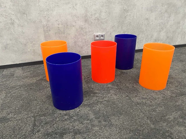 5x kartell - design prullenbak - multicolor - afbeelding 2 van  6