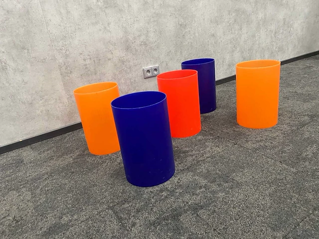 5x kartell - design prullenbak - multicolor - afbeelding 3 van  6