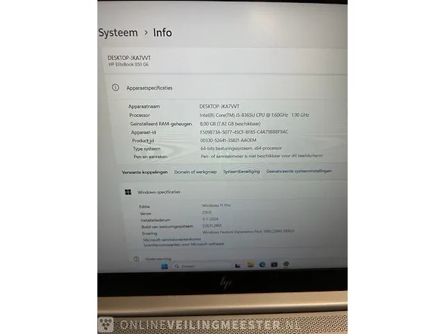 5x laptop hp, elitebook 850 g6, silver - afbeelding 9 van  15