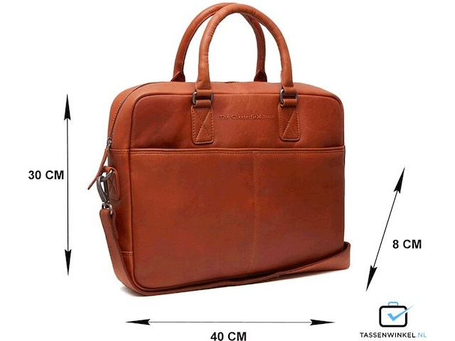 5x laptoptas chesterfield, c50.5002, cognac - afbeelding 2 van  6