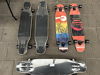 5x longboard, skateboard - afbeelding 1 van  8