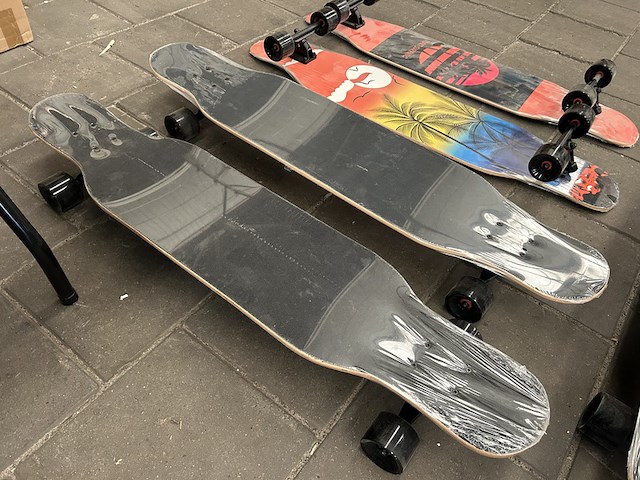 5x longboard, skateboard - afbeelding 7 van  8