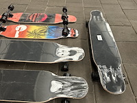 5x longboard, skateboard - afbeelding 8 van  8