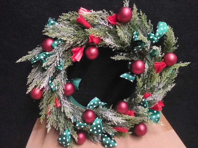 5x luxe kerstkrans - afbeelding 1 van  4