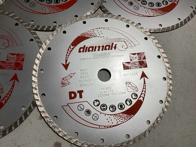 (5x) makita diamantschijf d230mm x 22,2mm - afbeelding 3 van  4