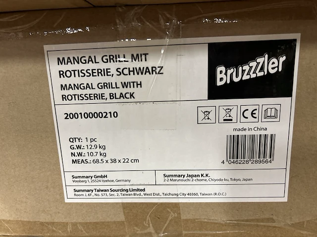 5x mangal grill met rotisserie bruzzzler, zwart - afbeelding 7 van  8