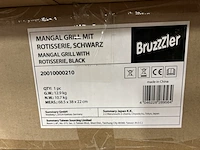5x mangal grill met rotisserie bruzzzler, zwart - afbeelding 7 van  8