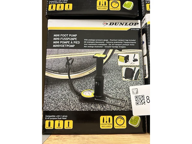 5x mini voetpomp dunlop - afbeelding 2 van  2