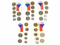 5x muntsets tsjecho-slowakije 1981-1985 - afbeelding 1 van  1
