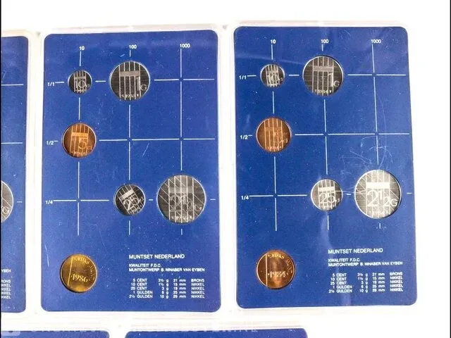 5x nederlandse muntsets - afbeelding 3 van  5