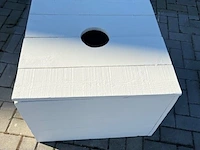 5x ombouw decoratie bloembak , creme - afbeelding 2 van  5