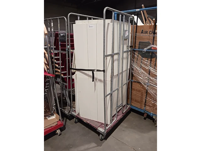 5x ombouw decoratie bloembak , creme - afbeelding 3 van  5