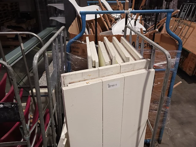 5x ombouw decoratie bloembak , creme - afbeelding 5 van  5