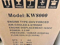 5x ongebruikt kraftwelle kw8000 benzine hogedrukreiniger - afbeelding 2 van  10