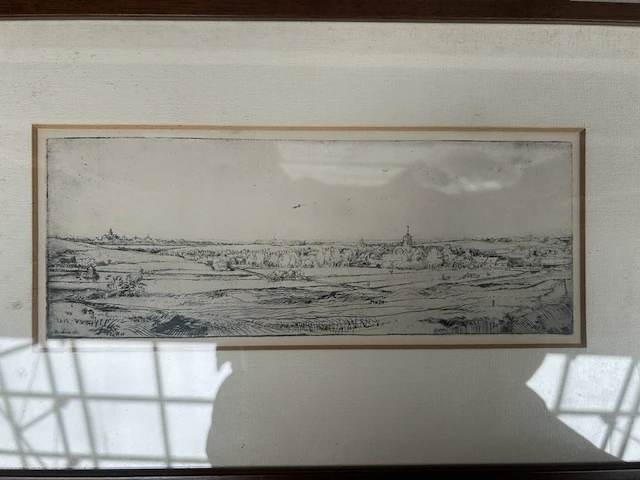 5x oude tekening in lijst - afbeelding 4 van  5