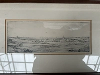 5x oude tekening in lijst - afbeelding 4 van  5