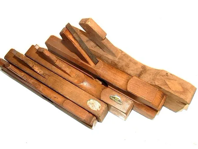5x partij vintage profielhoutschaven - afbeelding 2 van  3