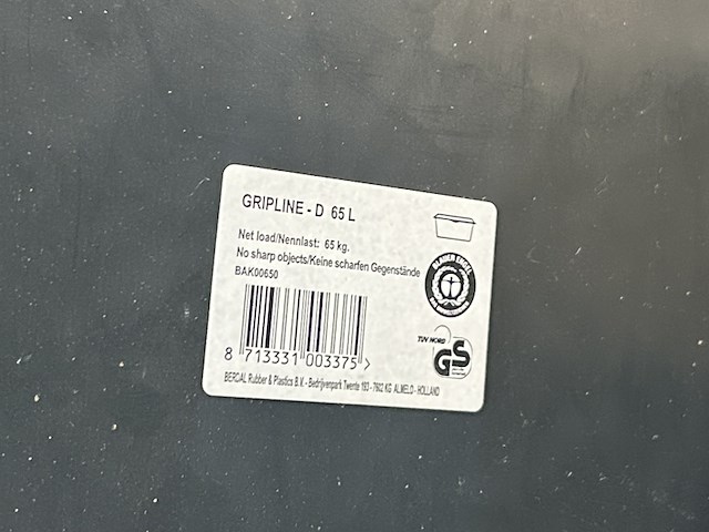 5x rechthoekige speciekuip 65 liter - afbeelding 3 van  3