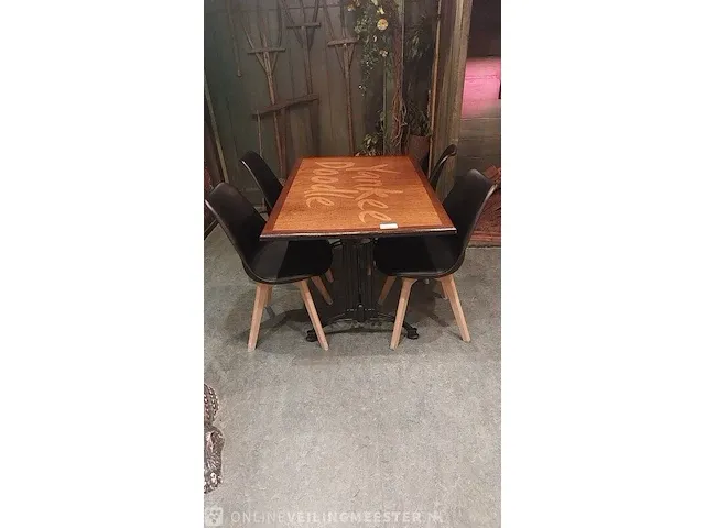 5x restaurant tafel met ca. 13x kuipstoel - afbeelding 3 van  10