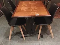 5x restaurant tafel met ca. 13x kuipstoel - afbeelding 3 van  10