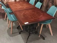 5x restaurant tafel met ca. 13x kuipstoel - afbeelding 5 van  10