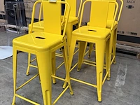 5x retro kruk, geel