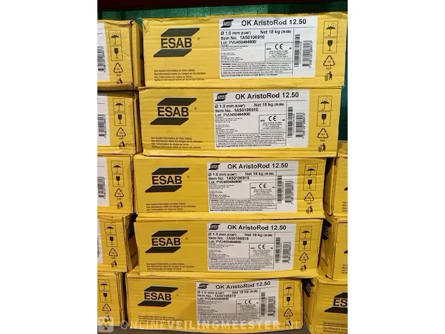 5x rol lasdraaad esab, ok aristorod 12.50, 1,0 mm sterkte - afbeelding 1 van  4