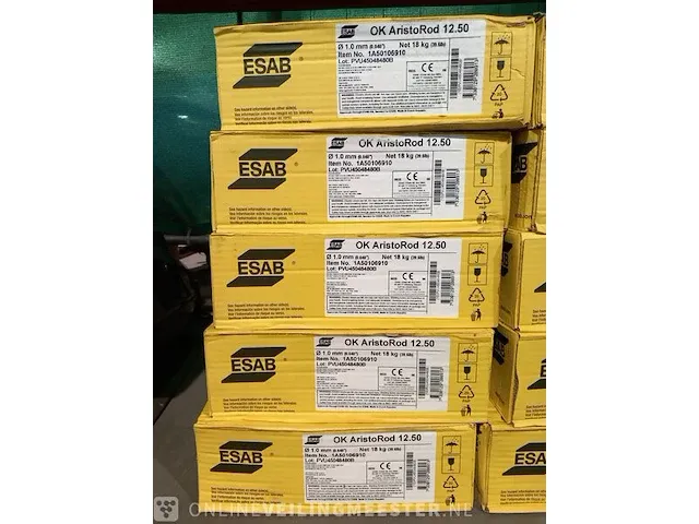 5x rol lasdraad esab, ok aristorod 12.50, 1,0 mm sterkte - afbeelding 1 van  4