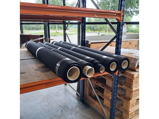 5x rol origineel tentdoek, zwart - afbeelding 1 van  4