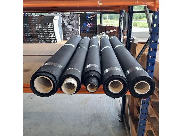 5x rol origineel tentdoek, zwart - afbeelding 2 van  4