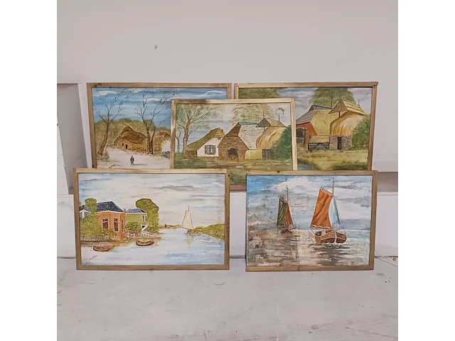 5x schilderij, w. warmer - afbeelding 1 van  13