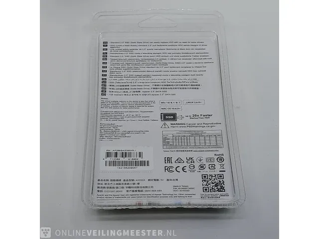 5x solid state drive apacer, a350x 2.5" sataii 6gb/s 256gb - afbeelding 4 van  5