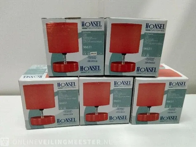 5x tafellamp honsel, 96631, oranje - afbeelding 1 van  2