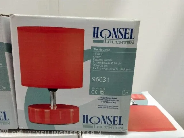 5x tafellamp honsel, 96631, oranje - afbeelding 2 van  2