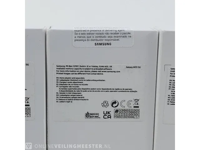 5x telefoon samsung, galaxy m33 5g sm-m336b 128gb - afbeelding 14 van  15