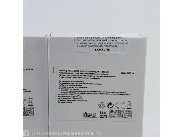 5x telefoon samsung, galaxy m33 5g sm-m336b 128gb - afbeelding 15 van  15