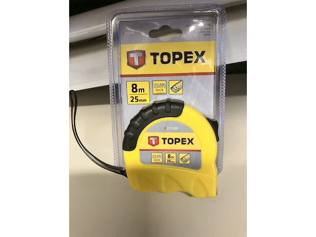 5x topex professionele rolmaat 8mtr. gekeurd - afbeelding 4 van  7