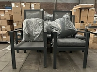 5x tuinstoel verstelbaar lux outdoor living - afbeelding 2 van  7