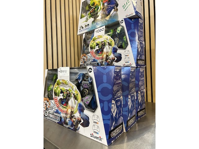 5x twee battle robots bestuurbaar silverlit, robo kombat tornado - afbeelding 5 van  6