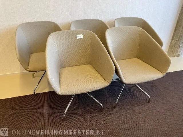 5x vergaderstoel roels, grijs - afbeelding 9 van  9
