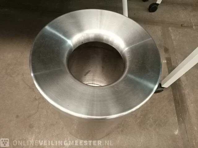 5x vergadertafel 210cm, 3x mobiele tafel frame en rvs afvalbak - afbeelding 11 van  11