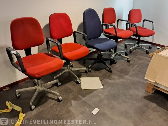 5x verrijdbare bureaustoel o.a. klöber - afbeelding 1 van  6