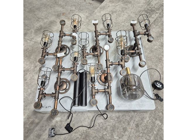 5x wandlamp en 3x hanglamp, o.a. lekar - afbeelding 1 van  14