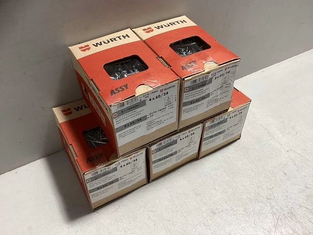 (5x) wurth schroeven 4x60/ 34 (125 stuks) - afbeelding 2 van  4
