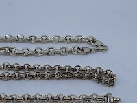 5x zilveren ketting en 1x armband - afbeelding 10 van  14