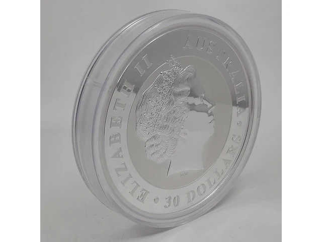 5x zilveren munt elizabeth ii, australian kookaburra - afbeelding 5 van  14