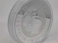 5x zilveren munt elizabeth ii, australian kookaburra - afbeelding 5 van  14