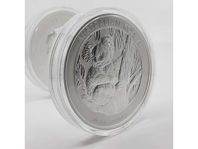 5x zilveren munt elizabeth ii, o.a australian kookaburra / australian koala - afbeelding 5 van  15