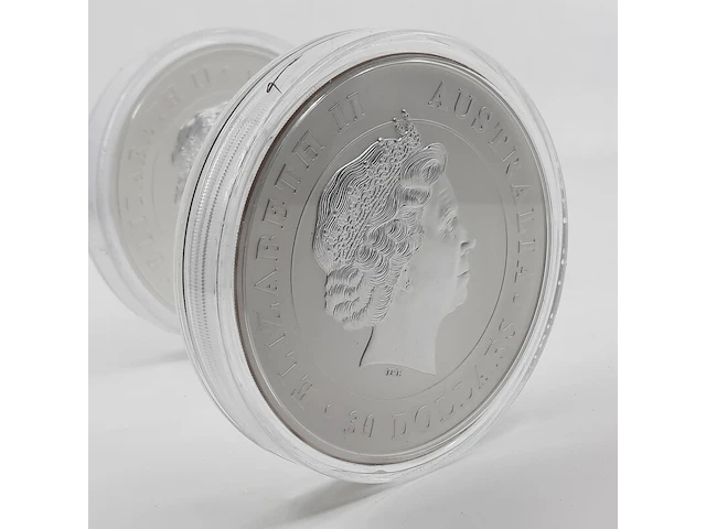 5x zilveren munt elizabeth ii, o.a australian kookaburra / australian koala - afbeelding 6 van  15